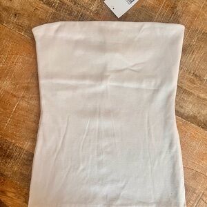 NWT Cream Strapless Top